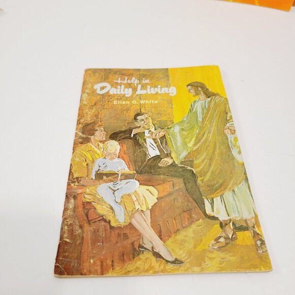 4 Vtg Ellen G. White Paperback Books Other Angel Daily Living Savior Conflict - Picture 2 of 10